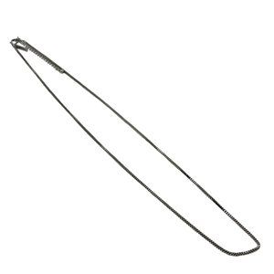 White House Black Market Stainless Steel Necklace Box Chain Silver Tone 25"